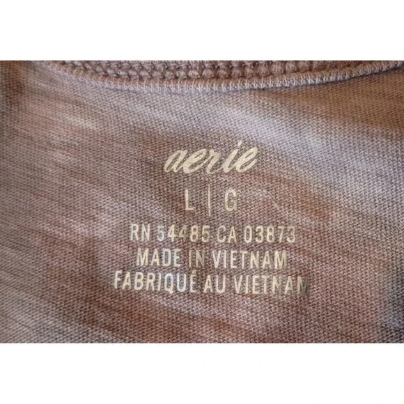 Aerie Mauve Brown Tie-dye Jumpsuit Size Large Comfy Loungewear Casual Bohemian - Picture 6 of 11